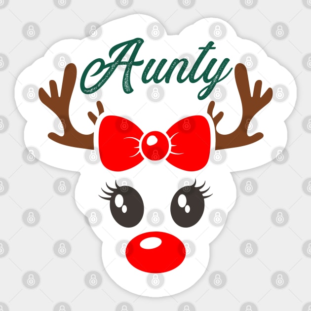 Aunty Reindeer Antlers Sticker by Horskarr